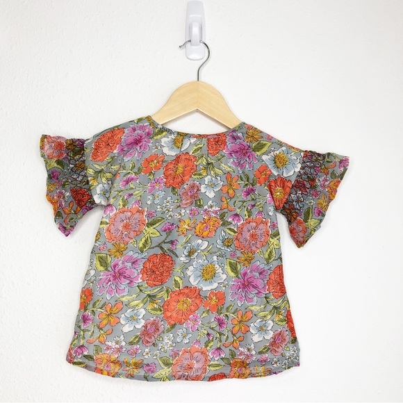 NWT Mimi & Maggie dress Charlotte multi floral w/ bloomers size 12 month - Picture 3 of 12